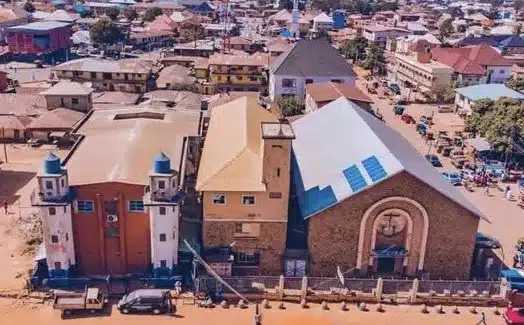 A Church and a Mosque on Adebayo Street, Jos